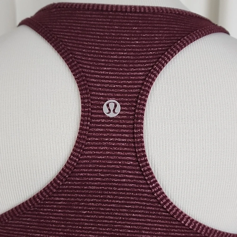 Lululemon Cool Racerback Tank Top Maroon - Picture 5 of 11